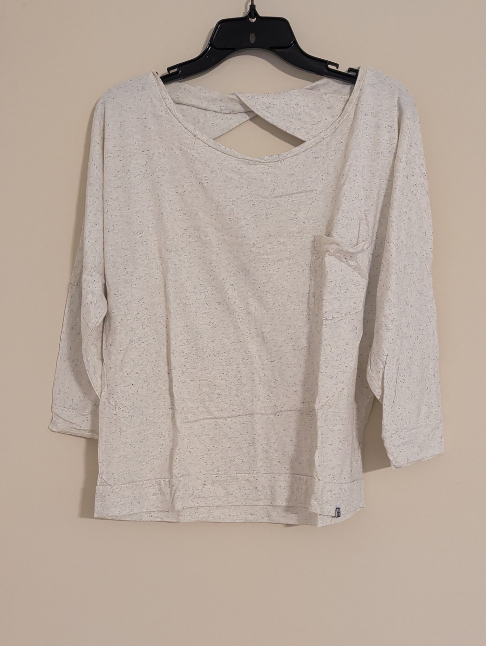 Women's Cream Speckled Cross-Back Pocket Top By Roxy